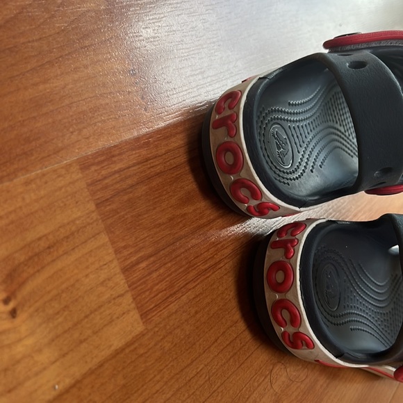 Crocs navy blue crocband sandal kids J 1 size - Picture 5 of 5